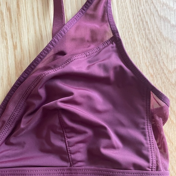 Parade maroon mesh lightweight bralette medium - Picture 3 of 5